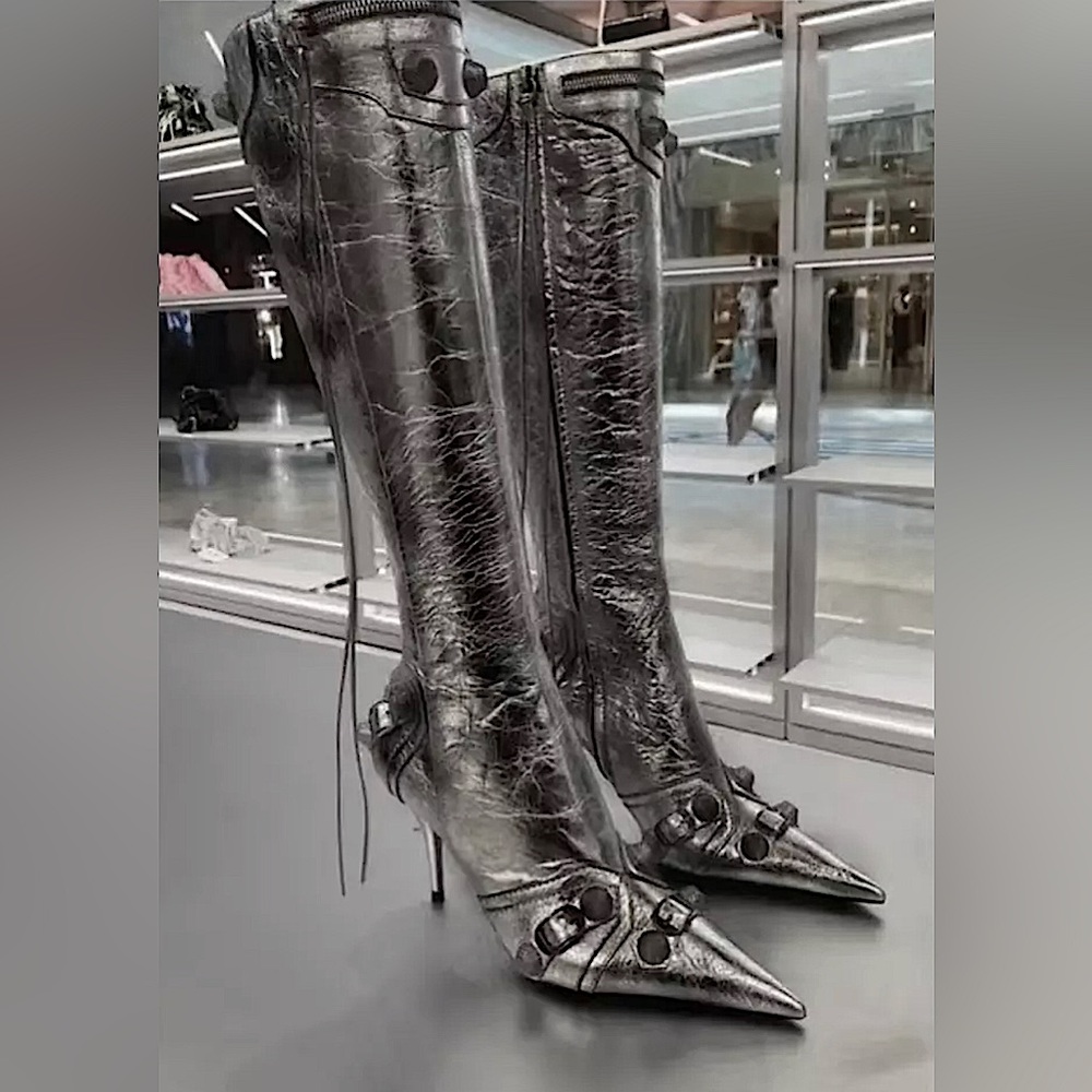 Women's Pointed Toe High-heeled Boots
